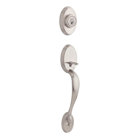 Kwikset Kwikset Chelsea Satin Nickel Entry Handleset 1-3/4 in. 98001-369
